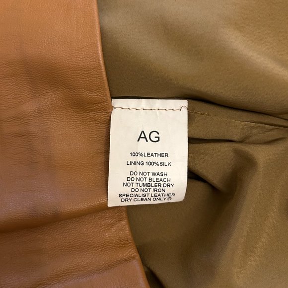 Arthur Galan tan leather dress, size 8, very good condition - Picture 5 of 7